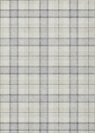 Piper Looms Chantille Plaid ACN1052 Silver Machine Washable Area Rug main image