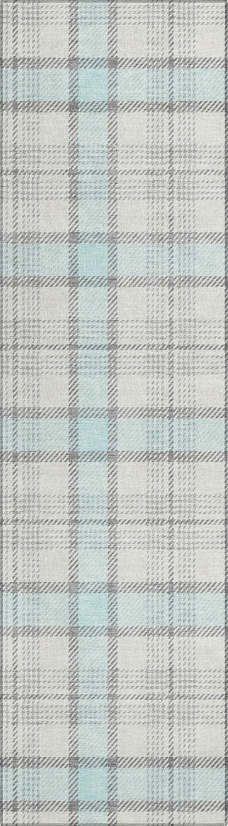 Piper Looms Chantille Plaid ACN1052 Sky Machine Washable Area Rug Runner Main Image
