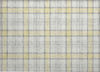 Piper Looms Chantille Plaid ACN1052 Yellow Machine Washable Area Rug Scatter Main Image
