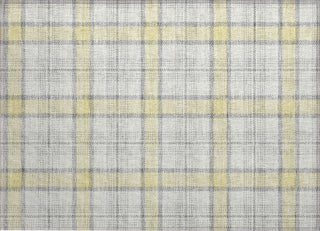 Piper Looms Chantille Plaid ACN1052 Yellow Machine Washable Area Rug Scatter Main Image