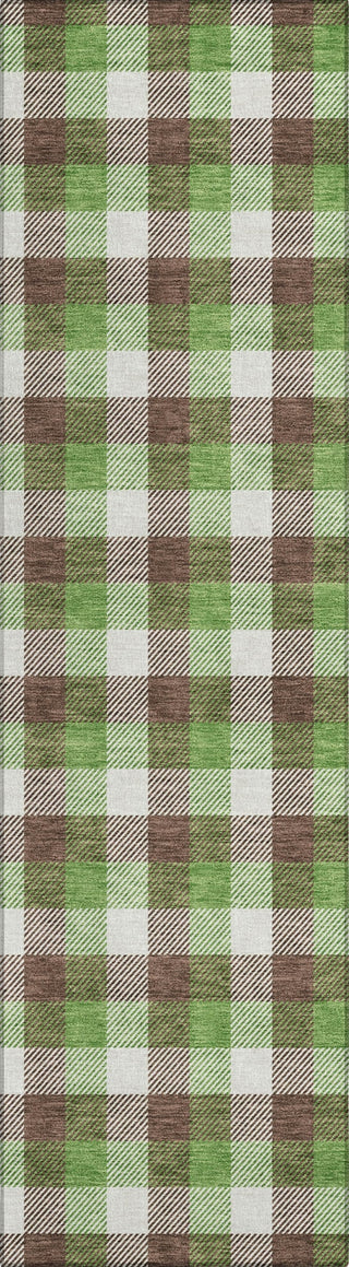 Piper Looms Chantille Plaid ACN1053 Brown Machine Washable Area Rug Runner Main Image