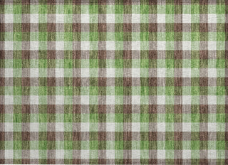 Piper Looms Chantille Plaid ACN1053 Brown Machine Washable Area Rug Scatter Main Image