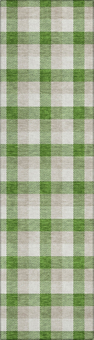 Piper Looms Chantille Plaid ACN1053 Emerald Machine Washable Area Rug Runner Main Image