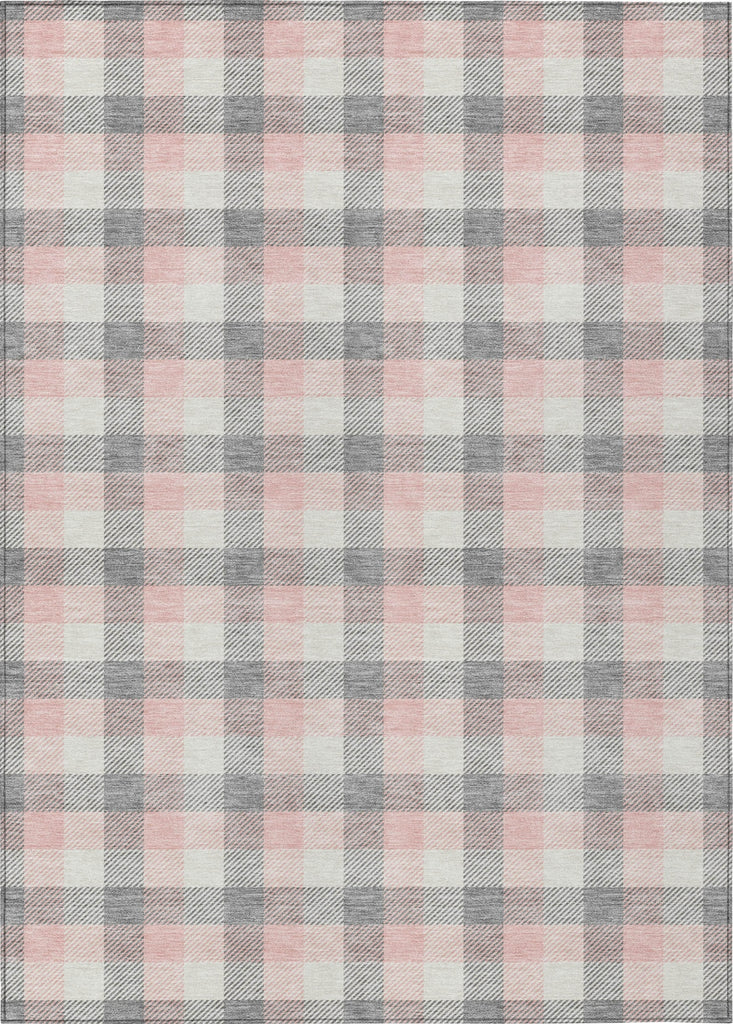 Piper Looms Chantille Plaid ACN1053 Granite Machine Washable Area Rug main image