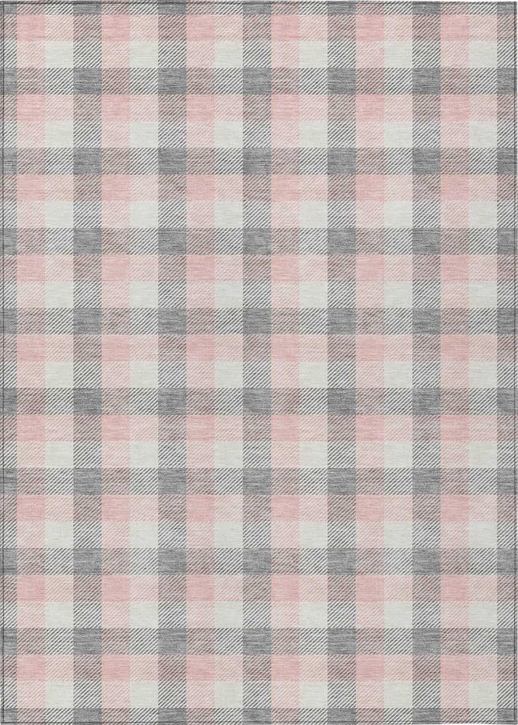 Piper Looms Chantille Plaid ACN1053 Granite Machine Washable Area Rug ...