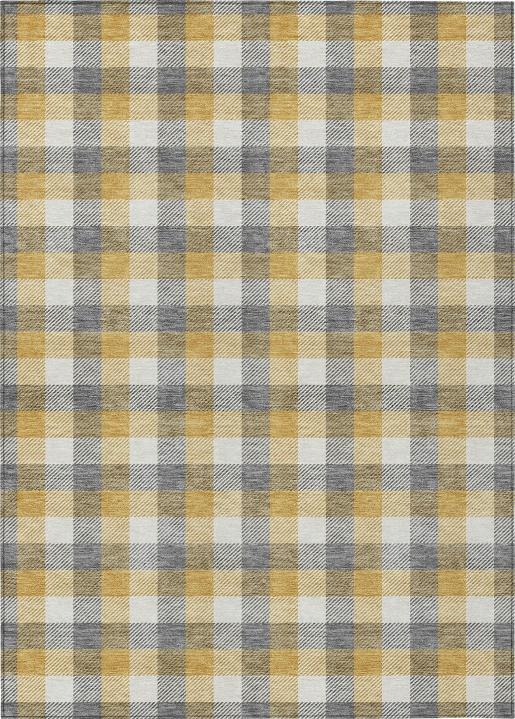 Piper Looms Chantille Plaid ACN1053 Gray Machine Washable Area Rug ...