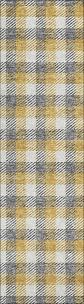 Piper Looms Chantille Plaid ACN1053 Gray Machine Washable Area Rug Runner Main Image