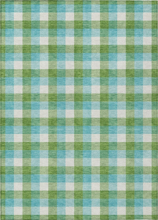 Piper Looms Chantille Plaid ACN1053 Lime Machine Washable Area Rug main image