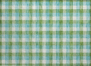 Piper Looms Chantille Plaid ACN1053 Lime Machine Washable Area Rug Scatter Main Image