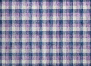 Piper Looms Chantille Plaid ACN1053 Navy Machine Washable Area Rug Scatter Main Image