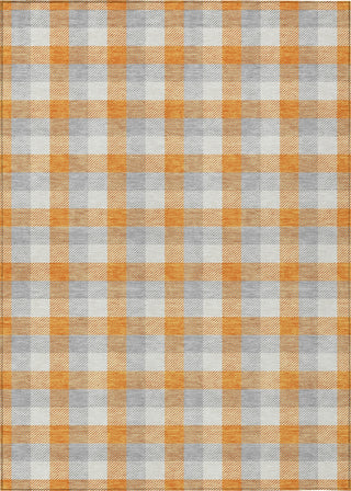 Piper Looms Chantille Plaid ACN1053 Orange Machine Washable Area Rug main image