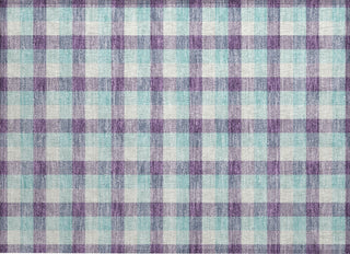 Piper Looms Chantille Plaid ACN1053 Purple Machine Washable Area Rug Scatter Main Image