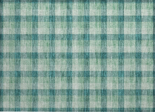 Piper Looms Chantille Plaid ACN1053 Seafoam Machine Washable Area Rug Scatter Main Image