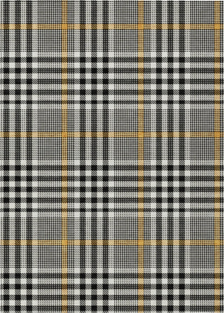 Piper Looms Chantille Plaid ACN1054 Black Machine Washable Area Rug main image