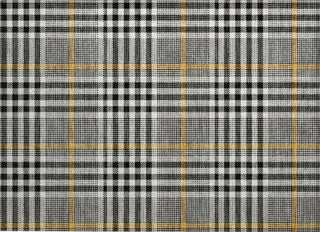 Piper Looms Chantille Plaid ACN1054 Black Machine Washable Area Rug Scatter Main Image