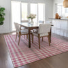 Piper Looms Chantille Plaid ACN1054 Blush Machine Washable Area Rug Lifestyle Image Feature