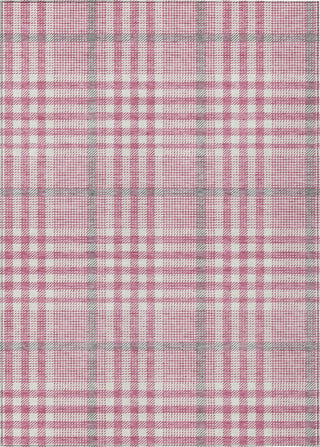 Piper Looms Chantille Plaid ACN1054 Blush Machine Washable Area Rug main image
