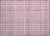 Piper Looms Chantille Plaid ACN1054 Blush Machine Washable Area Rug Scatter Main Image