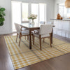 Piper Looms Chantille Plaid ACN1054 Gold Machine Washable Area Rug Lifestyle Image Feature