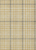 Piper Looms Chantille Plaid ACN1054 Gold Machine Washable Area Rug main image