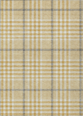 Piper Looms Chantille Plaid ACN1054 Gold Machine Washable Area Rug main image