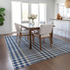 Piper Looms Chantille Plaid ACN1054 Navy Machine Washable Area Rug Lifestyle Image Feature