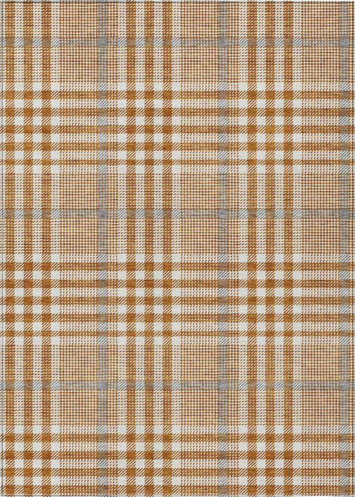 Piper Looms Chantille Plaid ACN1054 Paprika Machine Washable Area Rug main image