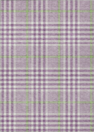 Piper Looms Chantille Plaid ACN1054 Purple Machine Washable Area Rug main image