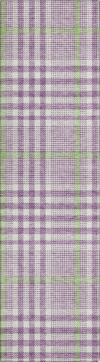 Piper Looms Chantille Plaid ACN1054 Purple Machine Washable Area Rug Runner Main Image