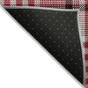 Piper Looms Chantille Plaid ACN1054 Red Machine Washable Area Rug Backing Image