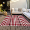 Piper Looms Chantille Plaid ACN1054 Red Machine Washable Area Rug Outdoor Lifestyle Image Feature