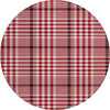 Piper Looms Chantille Plaid ACN1054 Red Machine Washable Area Rug Round Main Image