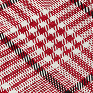 Piper Looms Chantille Plaid ACN1054 Red Machine Washable Area Rug Swatch Image