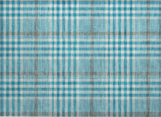 Piper Looms Chantille Plaid ACN1054 Teal Machine Washable Area Rug Scatter Main Image