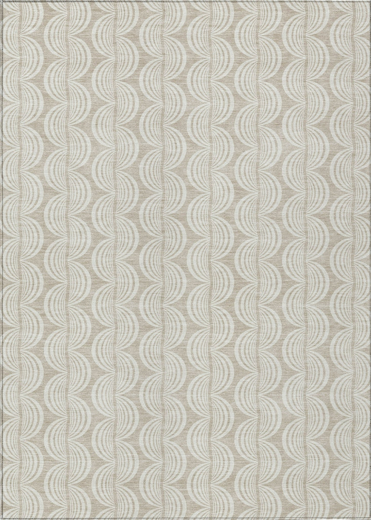 Piper Looms Chantille Swirls ACN1055 Beige Machine Washable Area Rug main image