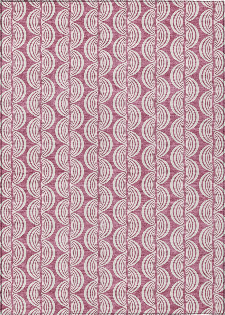 Piper Looms Chantille Swirls ACN1055 Blush Machine Washable Area Rug main image