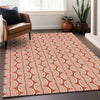 Piper Looms Chantille Swirls ACN1055 Coral Machine Washable Area Rug Lifestyle Image Feature