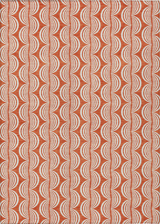 Piper Looms Chantille Swirls ACN1055 Coral Machine Washable Area Rug main image