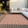 Piper Looms Chantille Swirls ACN1055 Coral Machine Washable Area Rug Outdoor Lifestyle Image Feature
