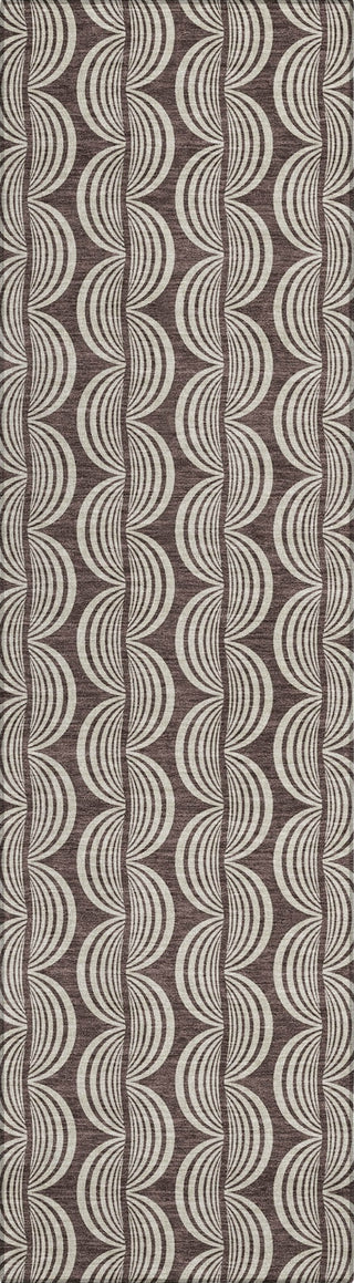 Piper Looms Chantille Swirls ACN1055 Fudge Machine Washable Area Rug Runner Main Image