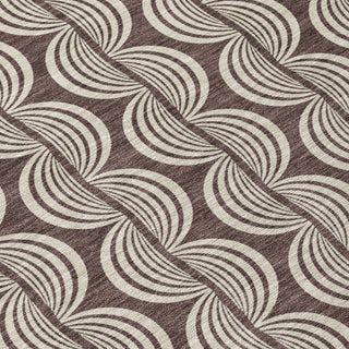 Piper Looms Chantille Swirls ACN1055 Fudge Machine Washable Area Rug Swatch Image