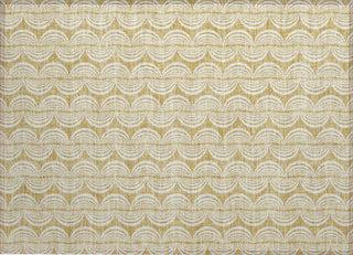 Piper Looms Chantille Swirls ACN1055 Gold Machine Washable Area Rug Scatter Main Image