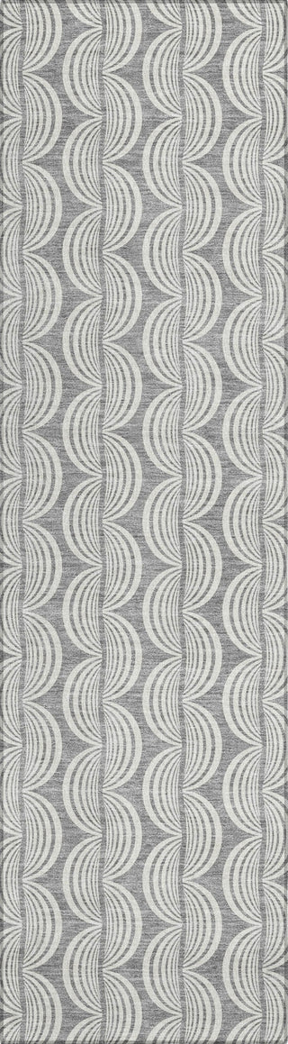 Piper Looms Chantille Swirls ACN1055 Gray Machine Washable Area Rug Runner Main Image