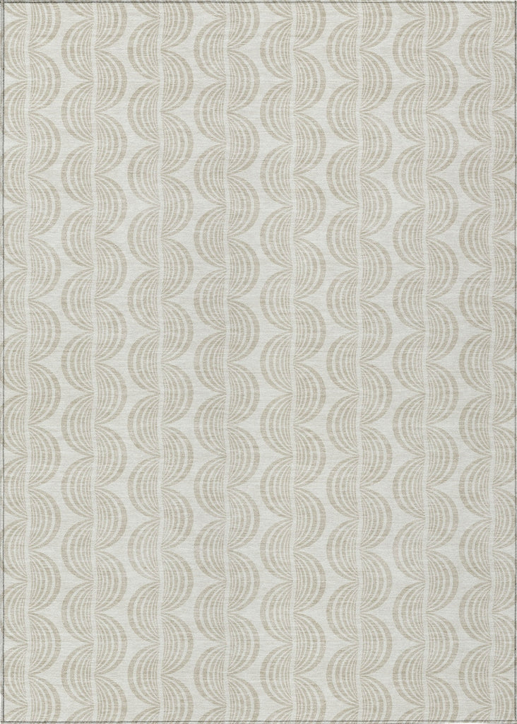 Piper Looms Chantille Swirls ACN1055 Ivory Machine Washable Area Rug main image