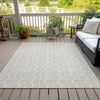 Piper Looms Chantille Swirls ACN1055 Ivory Machine Washable Area Rug Outdoor Lifestyle Image Feature