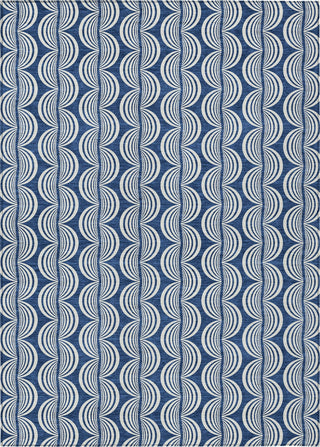 Piper Looms Chantille Swirls ACN1055 Navy Machine Washable Area Rug main image