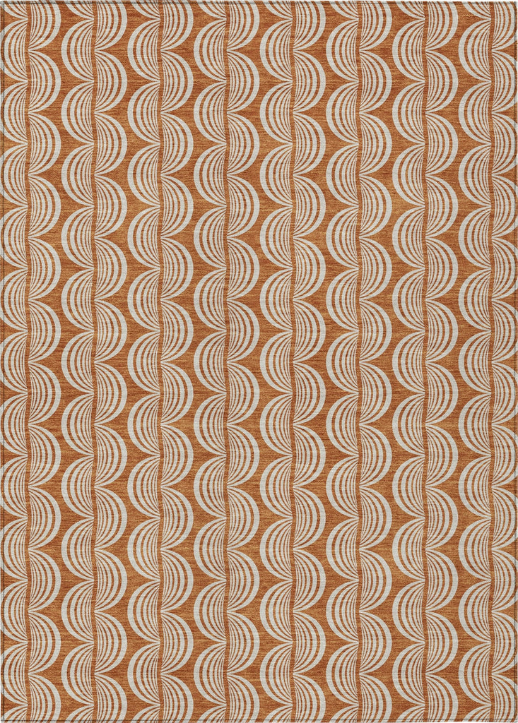 Piper Looms Chantille Swirls ACN1055 Paprika Machine Washable Area Rug main image