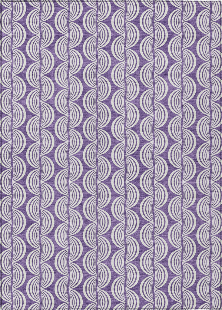 Piper Looms Chantille Swirls ACN1055 Purple Machine Washable Area Rug main image