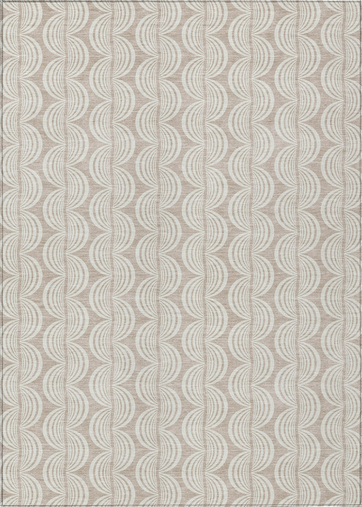 Piper Looms Chantille Swirls ACN1056 Khaki Machine Washable Area Rug main image