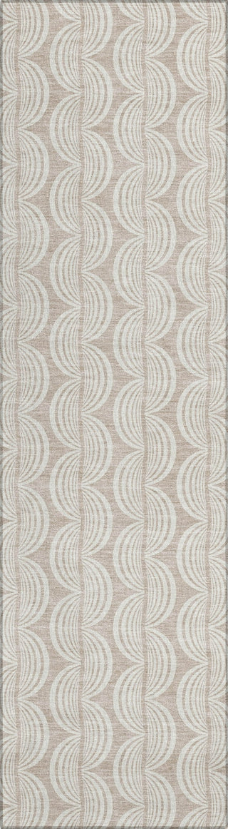 Piper Looms Chantille Swirls ACN1056 Khaki Machine Washable Area Rug Runner Main Image
